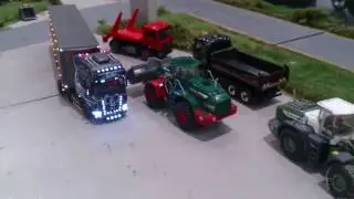 Scania Ghost Rider mit Auflieger auf der Faszination Modelltech 2017 / 1:87 rc