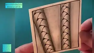 Zentangle how to tangle betweed as a rope