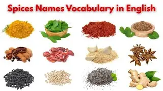 Spices Names Vocabulary in English and With Pictures | Spices Names | #spicesnames