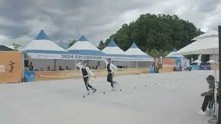 Carlos Nelson & Alexandra Muntean Pair Classic Slalom Chuncheon World Inline Freestyle Cup 2024