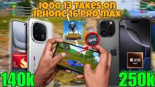 iqoo neo 13 vs iphone 16 pro max pubg test| iphone vs iqoo pubg/bgmi test | connectivity | graphics.