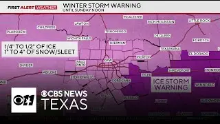 Ice, sleet and snow blanket North Texas as dangerous cold tightens grip