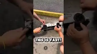 A pit stop of an RC nitro car #traxxas  #rc #rccar #nitrorc