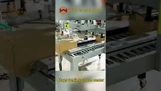 Automatic flaps folding carton sealer #cartonsealer #shorts