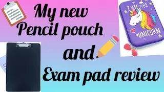 My new pencil pouch✏️ and exam pad review🗒️ || Tamil || H.P sister's craft ideas💕