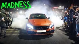 Boy Racers SHUT DOWN Street at Car Meet