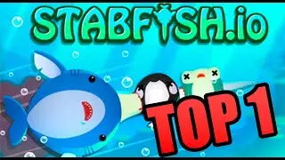 Stabfish.io Gameplay Cheguei no TOP 1