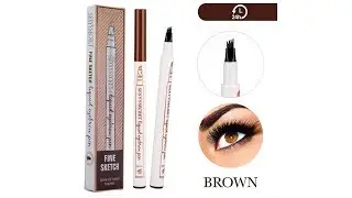 Pencil Tattoo Brow Ink Pen with a Micro Fork Tip Applicator Creates