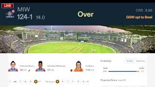 LIVE: GGW vs MIW &ndash; WPL 2025 Eliminator 1 | High-Stakes Cricket Battle!
