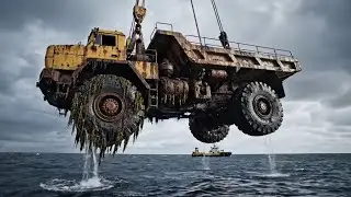 Lost for 40 Years Beneath the Lake… This Fire Truck’s Recovery Is Unbelievable!