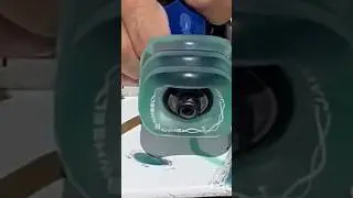 Square skateboarding Wheels Rip Through Grass
