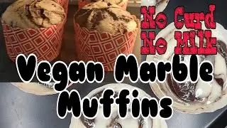 ✨ Vegan Marble Muffins || Without Any Milk Products || Homemade || Easy To Bake✨