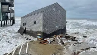 House collapses into the sea on the Outer Banks
