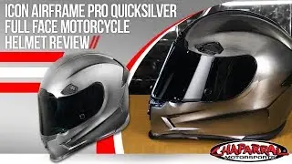 Icon Airframe Pro Quicksilver Full Face Motorcycle Helmet Review