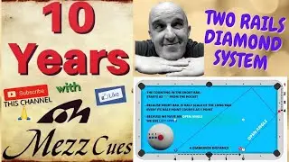 CELEBRATING 10 YEARS WITH MEZZ CUES!!! B.O.N.U.S  -  2 RAILS DIAMOND SYSTEM, REALLY GOOD STUFF!!!