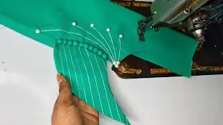 बहुत ही जबरदस्त गले में पोटली का डिजाइन stylish kurti neck design with potali 