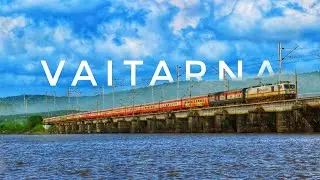 DANGEROUS Bridge of Western Railways | Train over VAITARNA River Bridge | Indian Railways