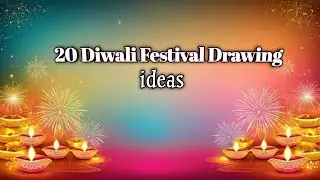 20 Easy Diwali Festival Drawing idea💡|| Happy Diwali Drawing ||  Diwali Drawing 