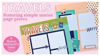 Travels Layout Using Simple Stories Page Pieces