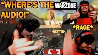 DrDisrespect's FIRST RAGE in COD Warzone & Almost BREAKS Headset! (Broken Audio!)