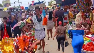 Local African market Xmas Day in Ghana #accra #africa#market#ghanaafrica #local #localmarket #rural 