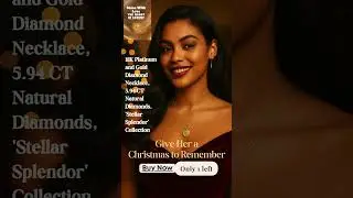 18K Platinum & Gold Necklace with 5.94ct Natural Diamonds &ndash; The Ultimate Christmas Gift