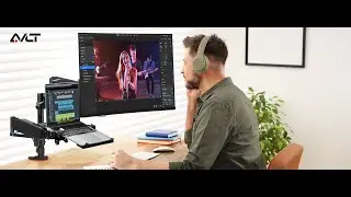 Laptop and Monitor Arm for Ultimate Productivity!(AVLT-DM48-1 Monitor Arm)