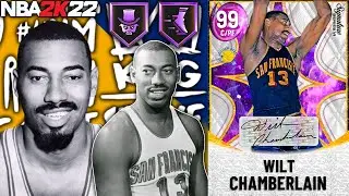 DARK MATTER WILT CHAMBERLAIN GAMEPLAY! WILT THE STILT IS AN ABSOLUTE FREAK IN NBA 2K22 MyTEAM!