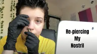 RE-PIERCING MY NOSTRIL (not with a safety pin) | Biddle