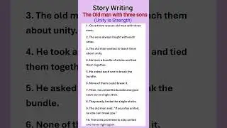 Unity is Strength Story | Bundle of Sticks Story in English | The old man and his three sons story