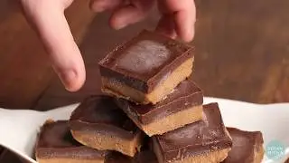 CHOCOLATE ALMOND/PEANUT BUTTER FUDGE BARS ! Vegan Richa Recipes