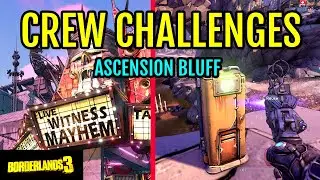 ALL Crew Challenge Locations: Ascension Bluff (Pandora) | Borderlands 3