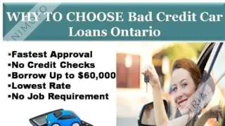 Bad Credit Car Loans Ontario