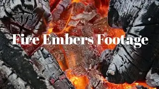 Background Fire Embers Footage