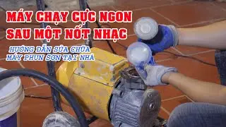 MÁY PHUN SƠN CÔNG NGHIỆP HƯỚNG DẪN THAY DẦU MÁY MÀNG BƠM  MÁY PHUN SƠN NƯỚC TẠI NHÀ PHẦN 2