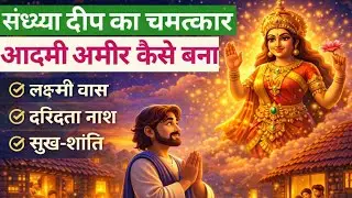 भक्ति से जलाया गया संध्या दीप मां लक्ष्मी को आकर्षित करता है, जो दरिद्रता मिटाकर घर में सुख, शांति 