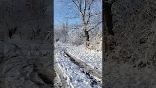 Karavanımızın ətrafı qarlı, sehirli bir təbiət. #javadzadefamilycamp #karavan  #snow #camping #camp
