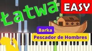 🎹 Barka - Piano Tutorial (łatwa wersja) 🎵 NUTY W OPISIE 🎼