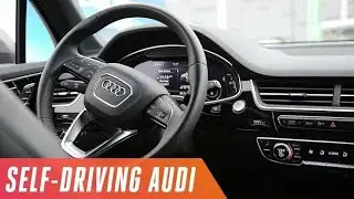AUDI NEW CAR AUTOPILOT DRIVE ON ROAD