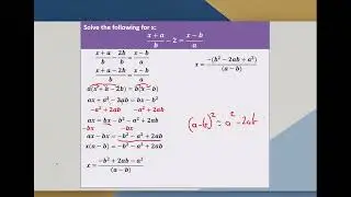 2B Linear literal equations and simultaneous literal equations