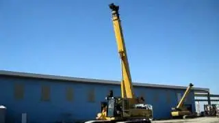 60T Crawler Crane Booming down