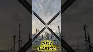765kV substation yard #powergrid #electrical #trending #trendingshorts