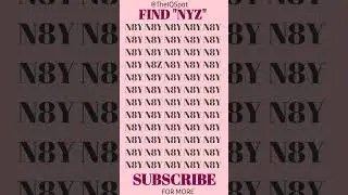 😳 Find &ldquo;N8Z&rdquo; in Under 3 Seconds#shorts #viralvideo #fastfocus #canufindit