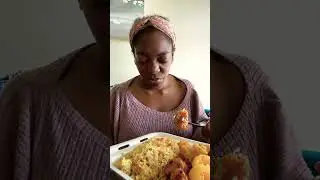 Review on Panda Express Beyond Meat Orange Chicken 10/10 #beingashleyforreal #pandaexpress #plant