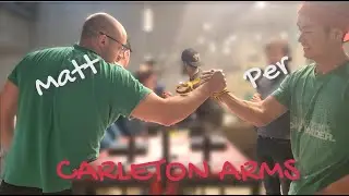 Training with Matthias (Carleton University Armwrestling Club)