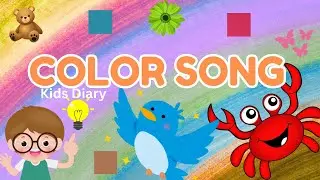 Color Song for Kids 🌈 | Learn Colors with Fun Cartoon Characters | Kids Songs & Nursery Rhymes