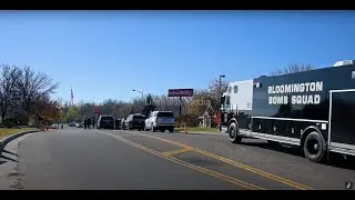 On Scene Video From Bomb Threat at Wells Fargo Bank in Lakeville, Minnesota