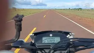 YAMAHA XTZ 250 Modelo 2021. Prueba de Velocidad en Carretera Asfal. VIENTO EN CONTRA. Con Parrillero