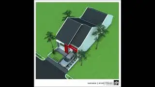 Desain rumah minimalis 7x19 meter memanjang ke belakang