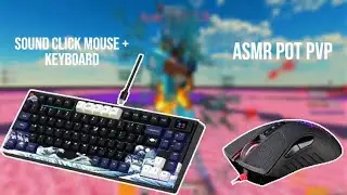 ASMR Keyboard & Mouse Sounds 🎧 | Pot PvP minecraft